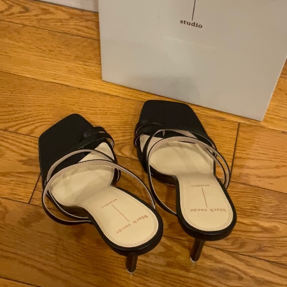 Black Suede Studio Cindy Sandal, EU Size: 39 - Picture 10 of 13